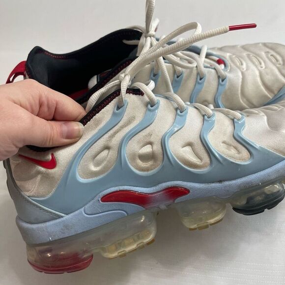 Nike AIR VAPORMAX PLUS Chicago CW6974-100 Men SZ 10.5 10 1/2 Psychic Blue - Picture 5 of 9